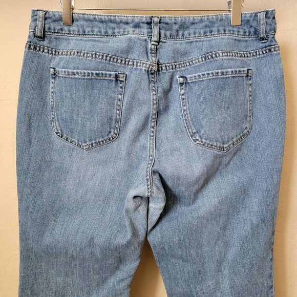 Chico's Platinum Denim Mid Rise Bootcut Denim Jeans Size 2 (12) - Picture 6 of 11